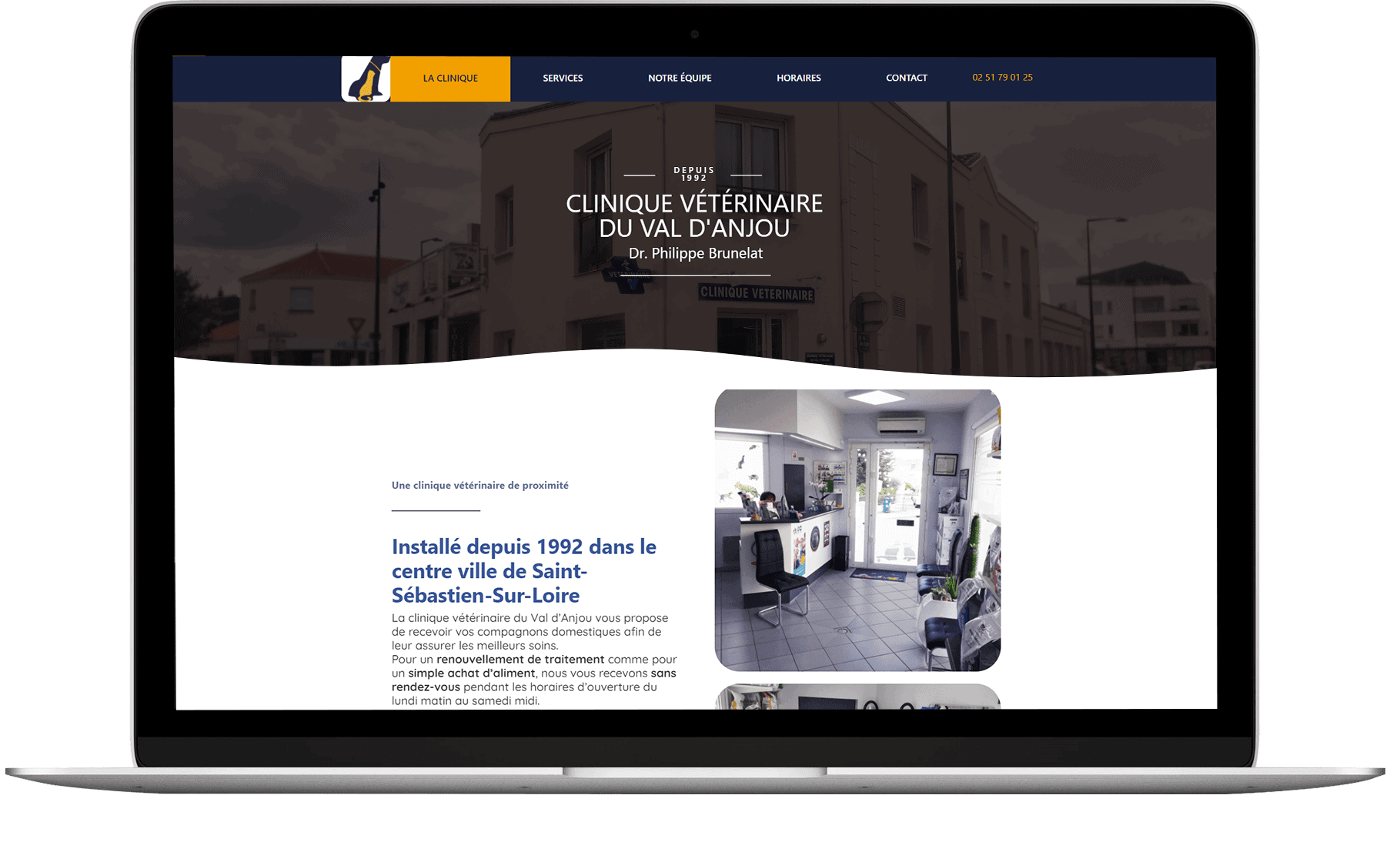 clinique du val d’anjou site internet veterinaire